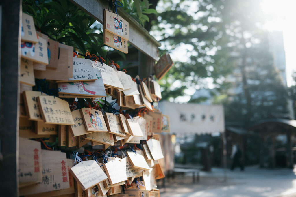 松戸神社の絵馬掛所